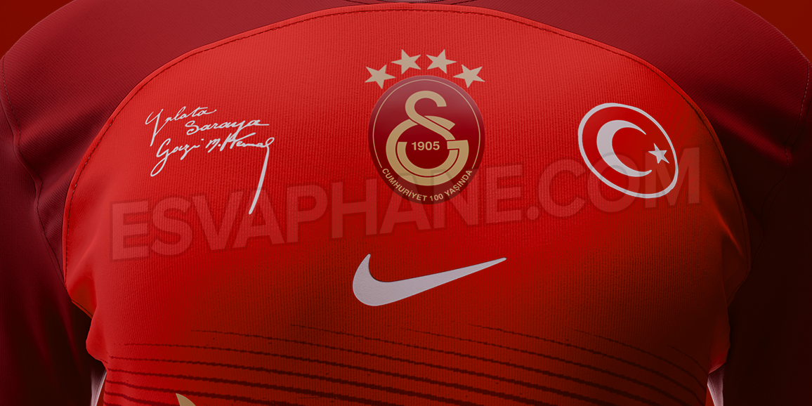 Galatasaray 23-24 Nike 100. Yıl Özel Forması Prototipi SIZDI